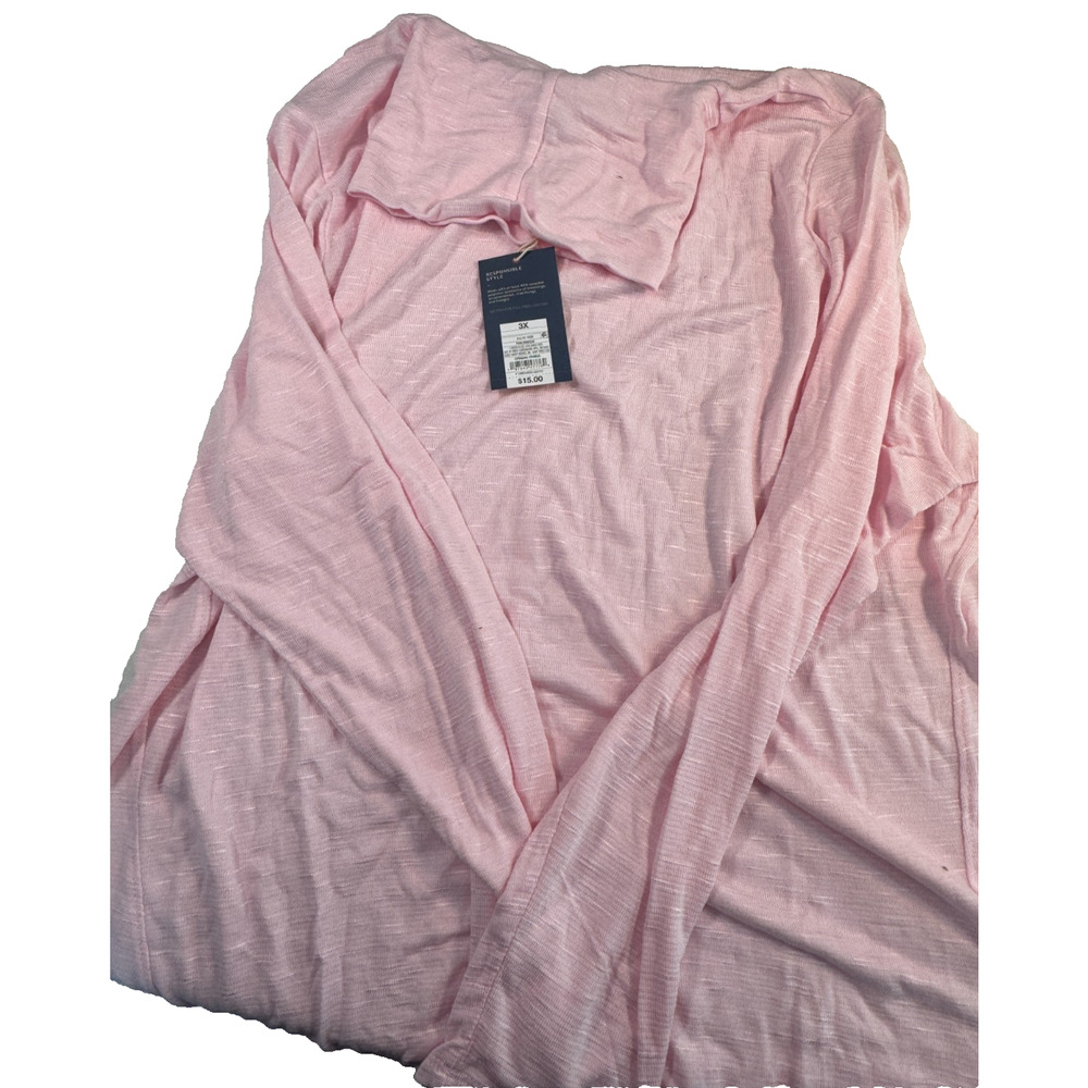 Universal Thread Women's Long Sleeve Mock Turtleneck T-Shirt Pink Size 3X - Picture 2 of 2